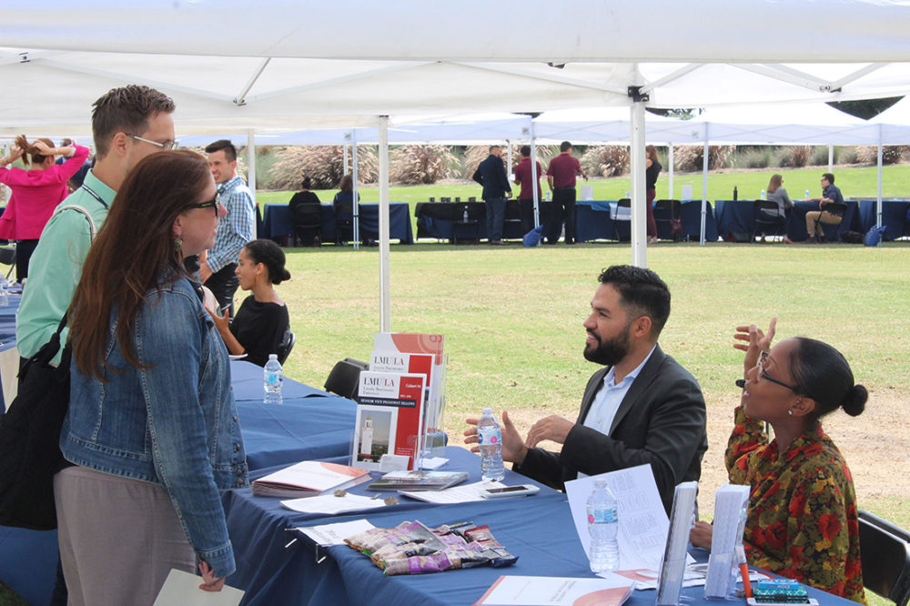 New faculty spent part of their second day of orientation at the New Faculty Resource Fair, learning about all LMU has to offer.