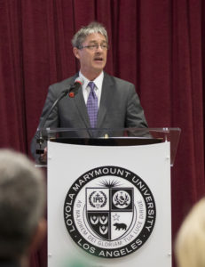 President Timothy Law Snyder, Ph.D., addresses those in attendance.