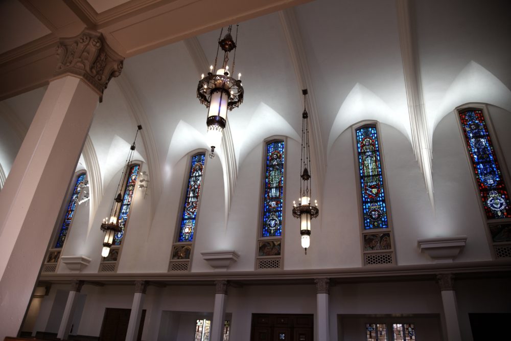 Sacred Heart Chapel 1709 - Sacred Heart Chapel’s Stained Glass Windows – A Vivid Look at Jesuit Iconography