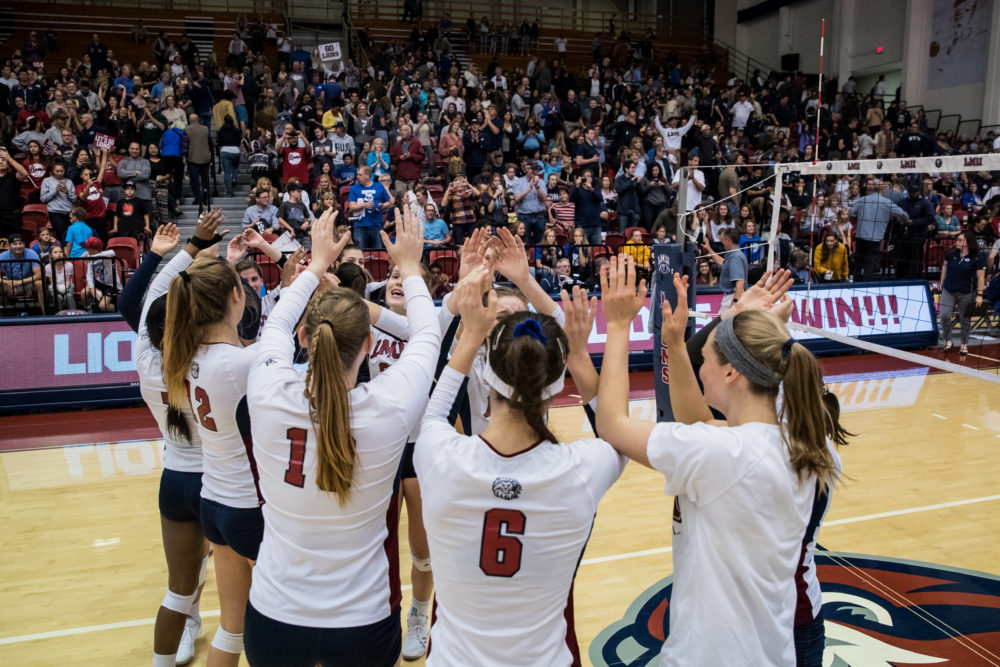 Team Celebrate For ATH IG - Lions Head to NCAA Volleyball Tournament