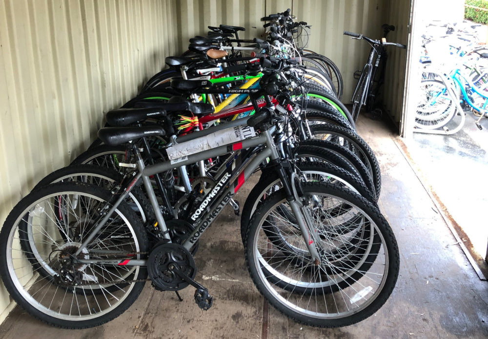 Picture of impounded bikes