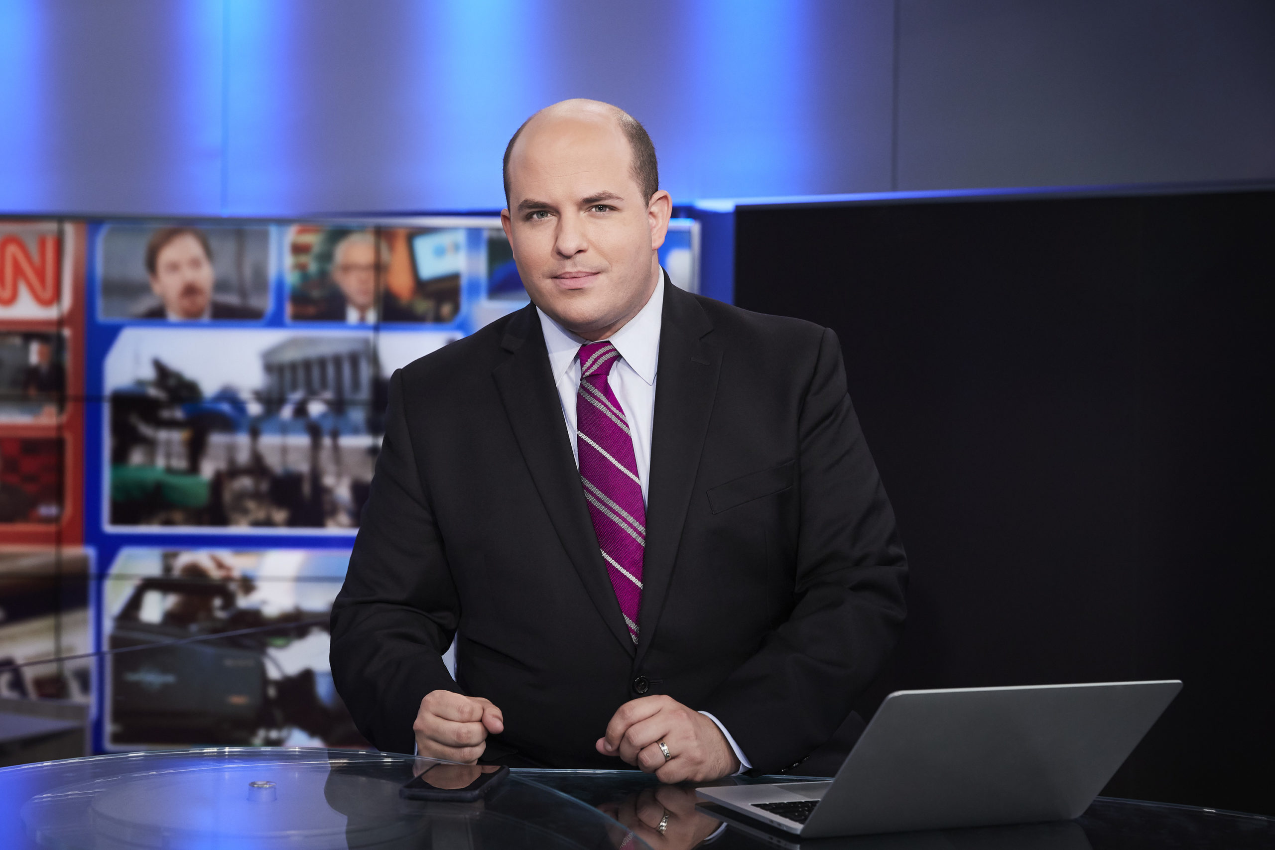 Brian Stelter On Set scaled - CSJ Symposium Examines Technology and Ethics