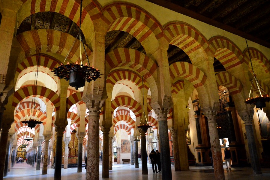 Noreen's students examined the restoration and contemporary function of buildings like the Mosque-Cathedral of Córdoba (seen here) in her Medieval Art course.